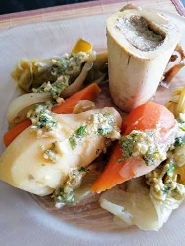 Os à moelle et ses légumes sauce gribiche  - Valérie Passion Cuisine