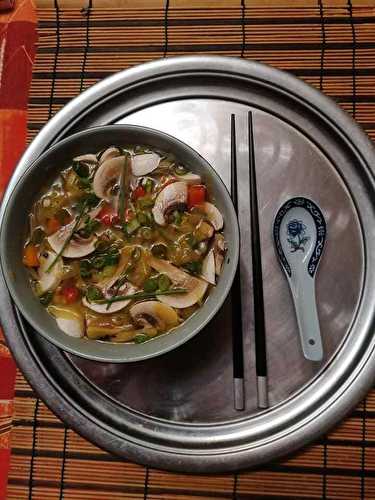 Soupe aux saveur asiatique - Valérie Passion Cuisine
