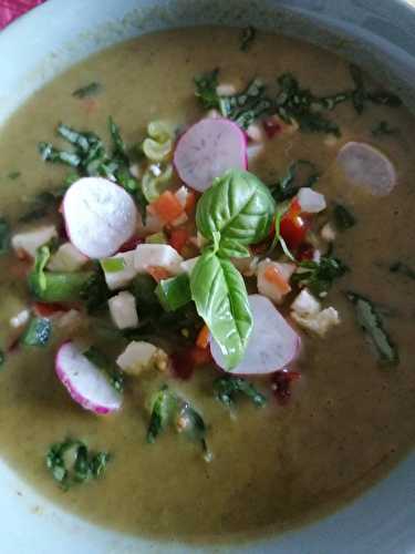 Soupe Froide de Fanes de Radis