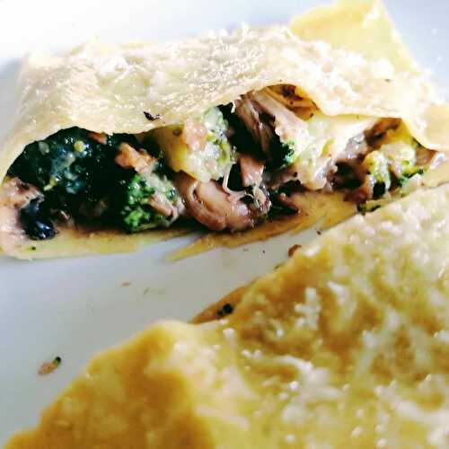 Gros raviolis forestier