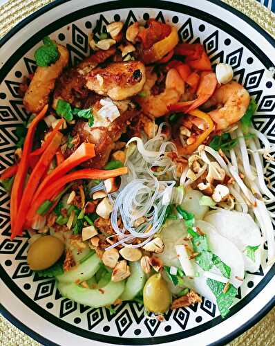 Poke bowl tofu et crevettes