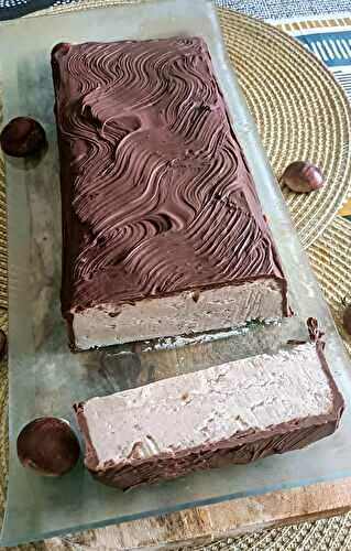 Nontronnais, gâteau aux châtaignes et nappage chocolat 