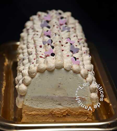 Bûche vanille et caramel