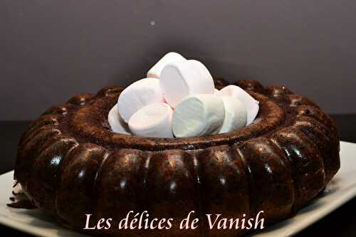 Cake au chocolat et chamallows - Vanish Délices : recettes & test de produits