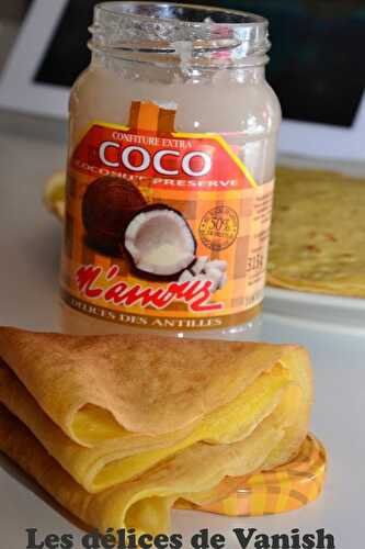 Crèpes au lait végétal noix de coco