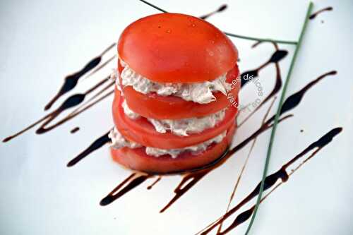 Millefeuille de tomate thon/boursin