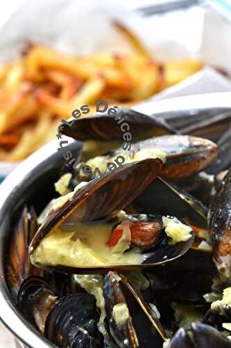 Moules au boursin ail et fines herbes