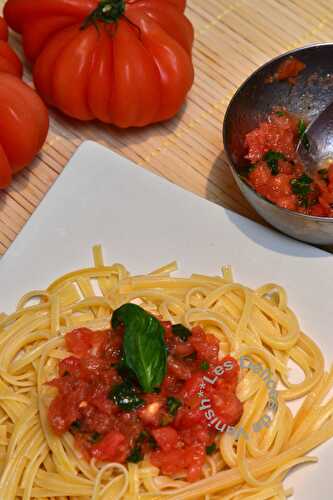 Sauce aux tomates crues