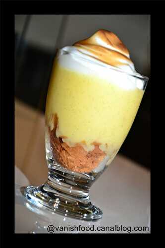 Verrine à la crème de citron meringuée - Vanish Délices : recettes & test de produits