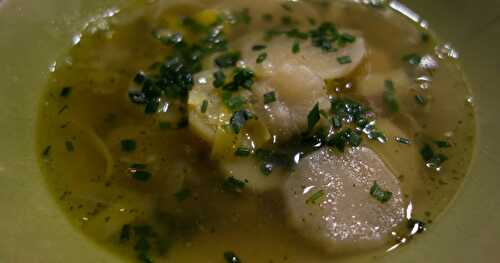 Potage légumes et ciboulette