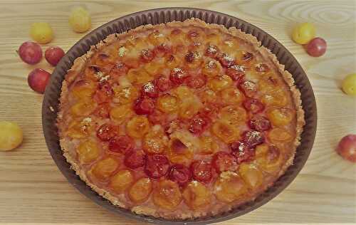 Tarte express aux prunes et à l’amande (vegan)