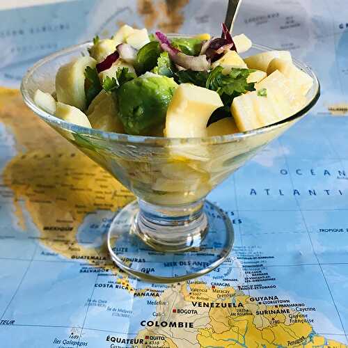 Ceviche Végétalien, Coeurs de Palmiers et Avocat (Colombie)