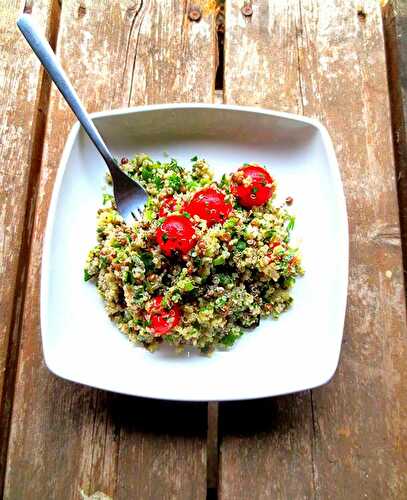 Salade de quinoa, lentilles et sumac Vegan Vert
