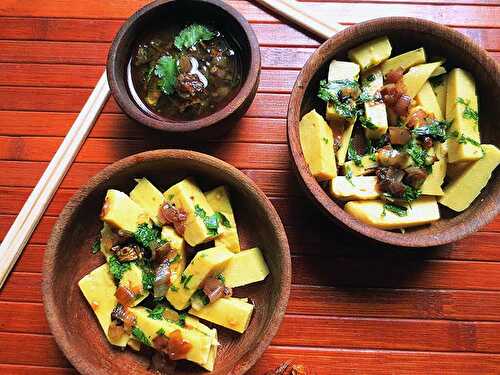 Tofu thoke (salade birmane de tofu au pois chiches)