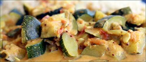 Curry de courgettes au lait de coco