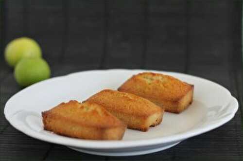 Financiers au citron vert