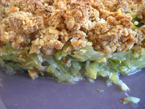 Gratin de courgettes façon « crumble »