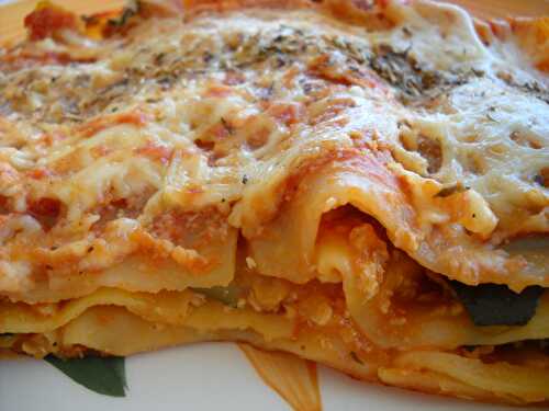 Lasagnes rapides et légères à la ratatouille