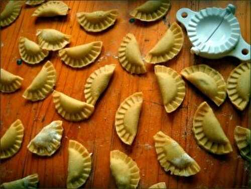 Ravioli maison aux aubergines et au chèvre