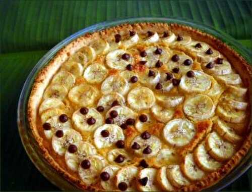 Tarte amandine aux bananes