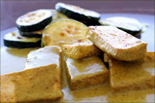 Tofu au curry au lait de coco