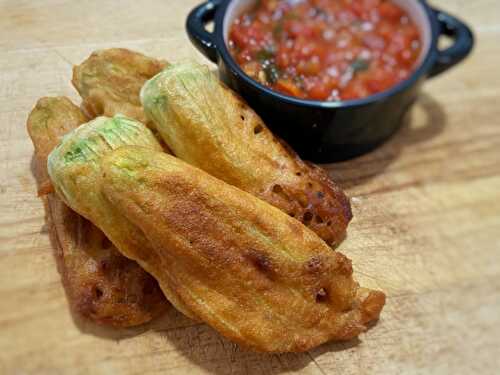 Beignets de fleurs de courgettes