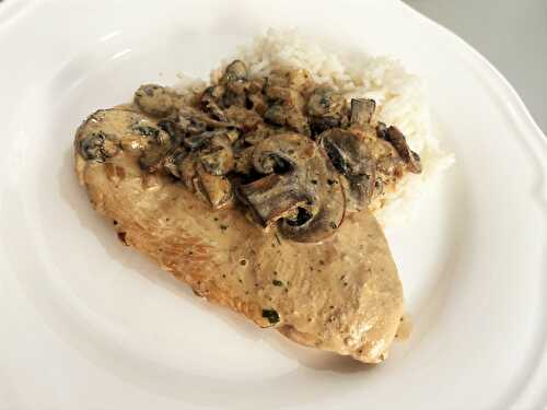 Escalopes de poulet aux champignons