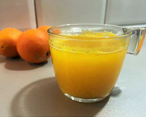 Jus d’orange chaud