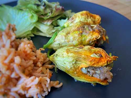 Fleurs de courgettes farcies