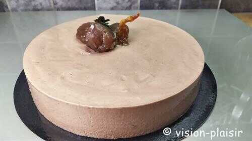 Bavarois aux marrons glacés