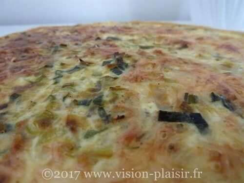 Quiche aux poireaux et paprika