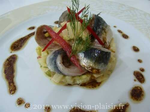 Rémoulade de céleri et sardines marinées