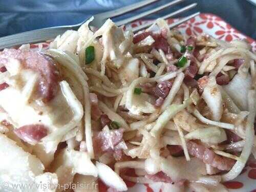 Salade chou blanc aux lardons