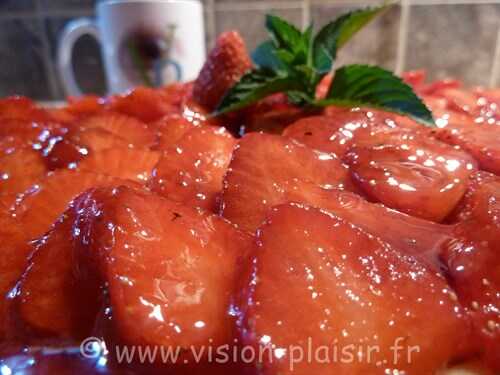 Tarte pamplemousse fraises