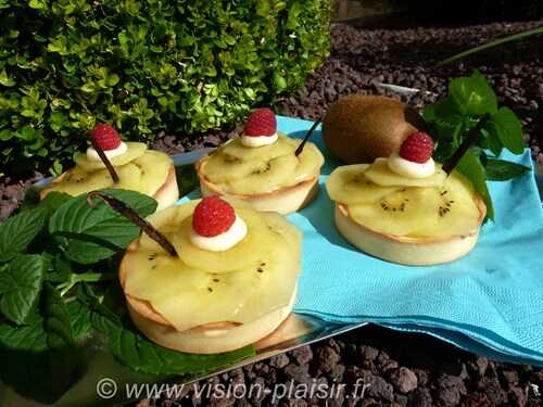 Tartelettes aux kiwis jaunes