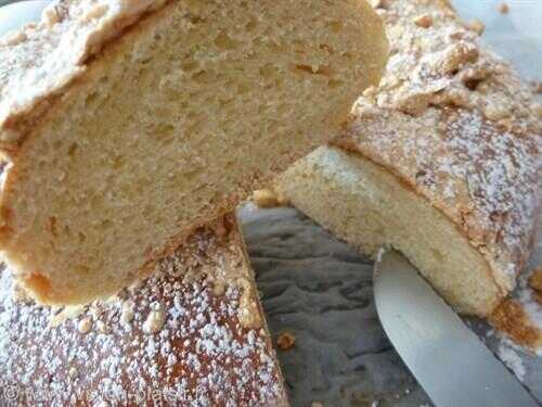 Ma création - galette des rois au miel et brisures de nougat