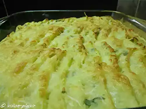 Gratin de saumon et de julienne
