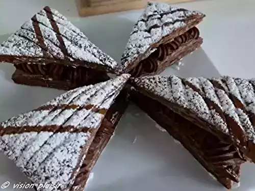 Triangles feuilletés tout chocolat