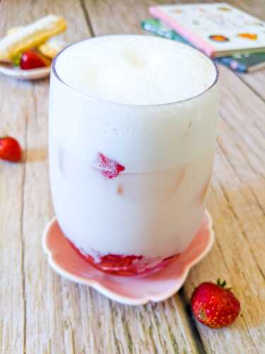 Lait fraise coréen - Ddalgi Latte