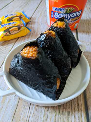 Samgak Kimbap - Boule de riz "Onigiri" coréenne