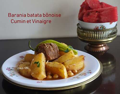 BARANIA BATATA-BATATA BARANIA CUMIN ET VINAIGRE