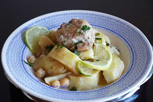 BATATA BAYDA (BEIDA) MARKA-RAGOÛT DE POMMES DE TERRE AU POULET SAUCE BLANCHE