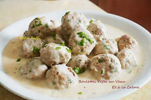 BOULETTES DE KEFTA VIANDE HACHEE DE VEAU- SAUCE BECHAMEL AU CITRON