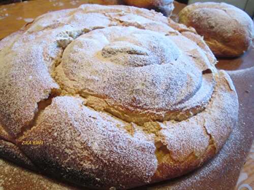 BRIOCHE ESCARGOT AU MASCARPONE SANS BEURRE FOURREE DE CREME PÂTISSIERE