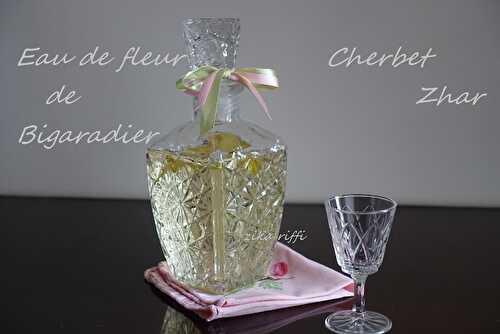 CHERBET D'EAU DE FLEUR DE BIGARADIER- SIROP ORANGE AMÈRE