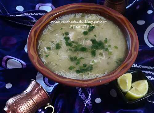 Chorba beida-Authentique soupe blanche algéroise au poulet de belle maman