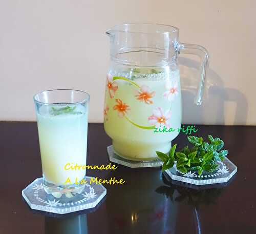 CITRONNADE OU LIMONADE AU CITRON BIO A LA MENTHE