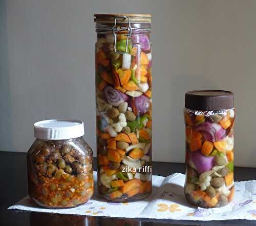 Conserves de légumes 4 saisons en saumure-Lacto fermentation