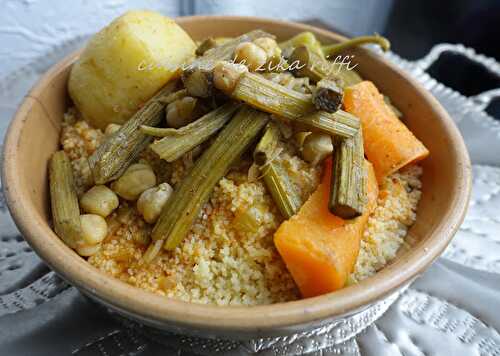 COUSCOUS RUSTIQUE BEL GUERNINA OU CHARDONS  DE LA CAMPAGNE BÔNOISE POUR YENNAYER