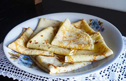 CRÊPES DE MON ENFANCE A LA CREME PÂTISSIERE OU CONFITURE